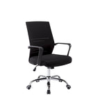 Porthos Home Balzac Mesh Ergonomic Office Chair with Chrome Roller Base