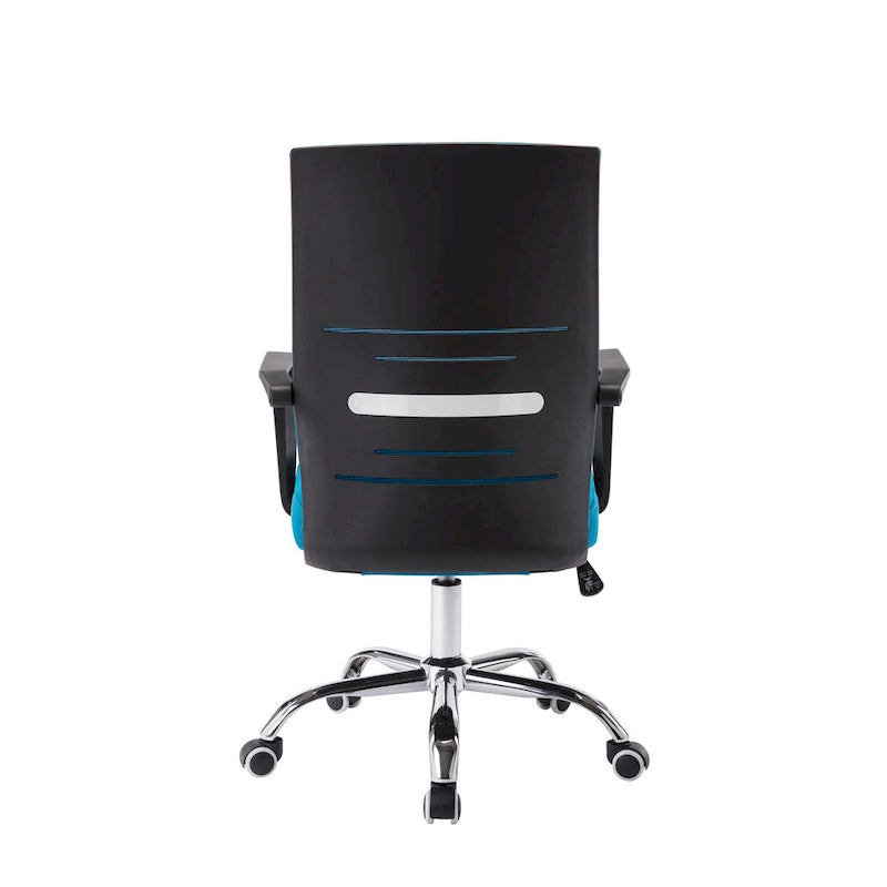 Porthos Home Balzac Mesh Ergonomic Office Chair with Chrome Roller Base