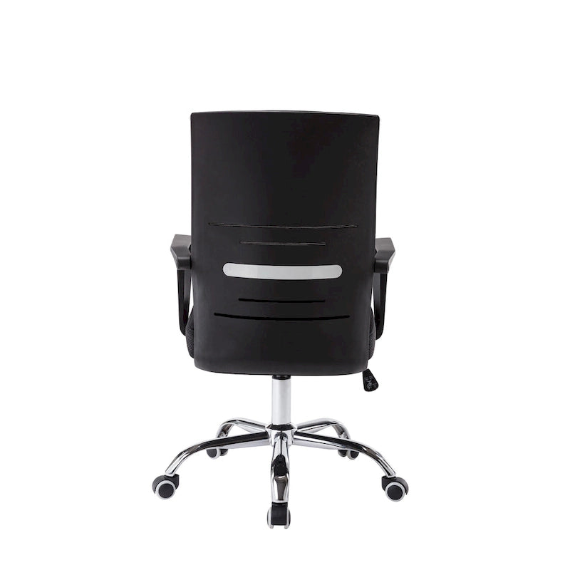 Porthos Home Balzac Mesh Ergonomic Office Chair with Chrome Roller Base