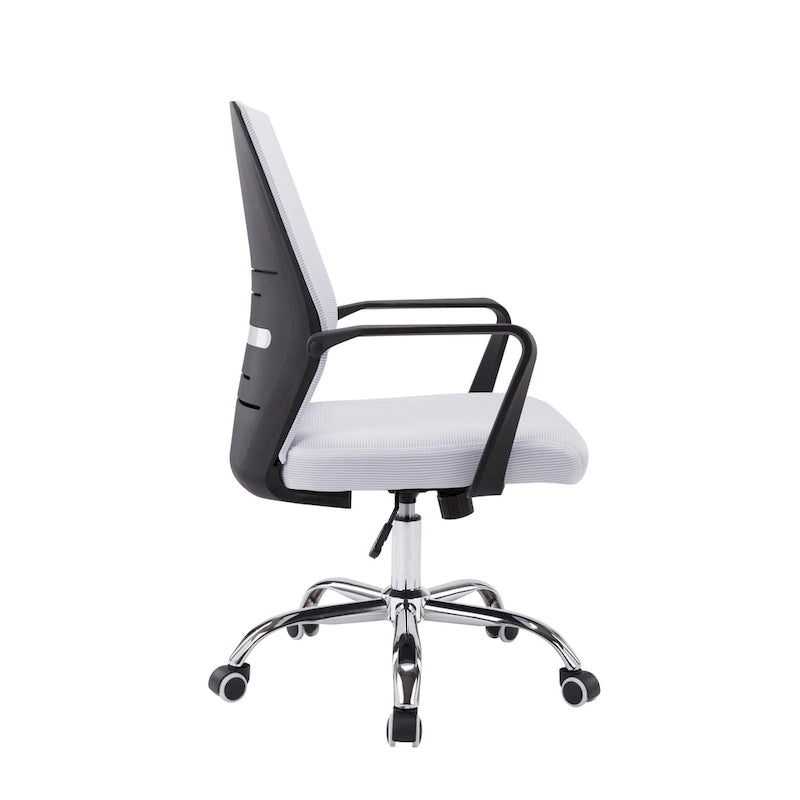 Porthos Home Balzac Mesh Ergonomic Office Chair with Chrome Roller Base