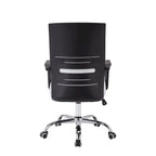 Porthos Home Balzac Mesh Ergonomic Office Chair with Chrome Roller Base