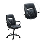 Upholstered Office Chair with Padded Armrests