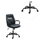 Upholstered Office Chair with Padded Armrests