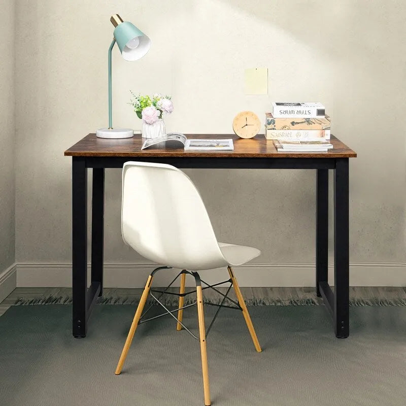 Simple Style Wooden Computer Workstation Desk