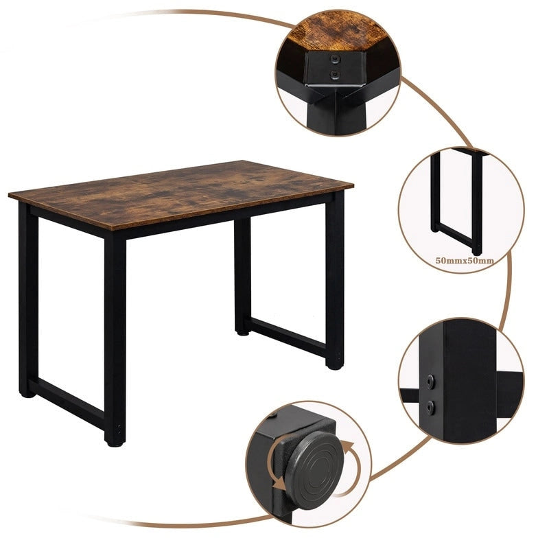 Simple Style Wooden Computer Workstation Desk