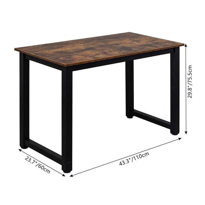 Simple Style Wooden Computer Workstation Desk