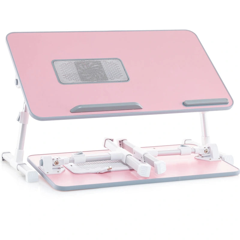 Husband Pillow - Lap Desk Wood Small Top - Fits Up to 17  Laptop - with Dual Cushion, Multifunctional Slot for Tablet