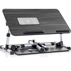 Husband Pillow - Lap Desk Wood Small Top - Fits Up to 17  Laptop - with Dual Cushion, Multifunctional Slot for Tablet