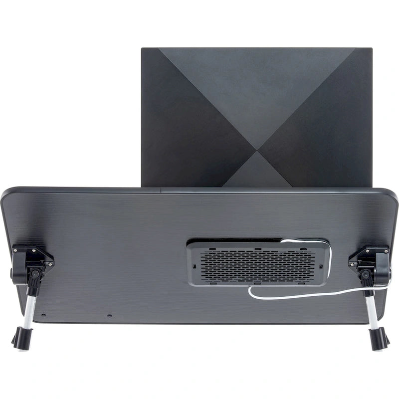 Husband Pillow - Lap Desk Wood Small Top - Fits Up to 17  Laptop - with Dual Cushion, Multifunctional Slot for Tablet