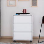 Artemisa 26-inch Tall 3 Drawer Filing Cabinet with 4 Caster Wheels and Superior Top