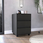 Artemisa 26-inch Tall 3 Drawer Filing Cabinet with 4 Caster Wheels and Superior Top