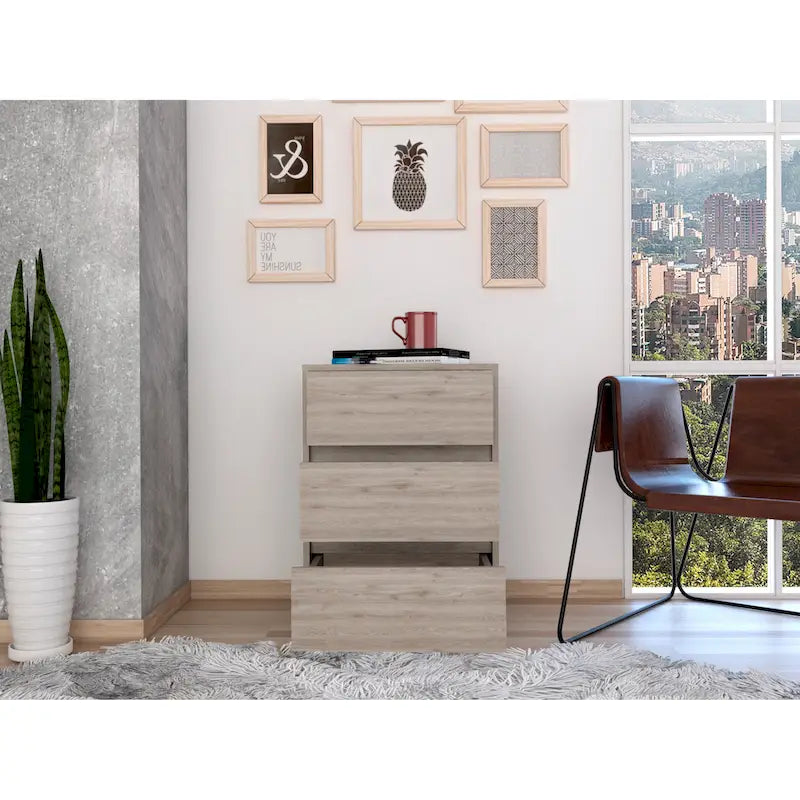 Artemisa 26-inch Tall 3 Drawer Filing Cabinet with 4 Caster Wheels and Superior Top