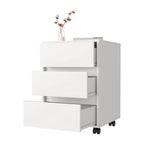 Artemisa 26-inch Tall 3 Drawer Filing Cabinet with 4 Caster Wheels and Superior Top