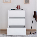 Artemisa 26-inch Tall 3 Drawer Filing Cabinet with 4 Caster Wheels and Superior Top