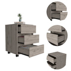 Artemisa 26-inch Tall 3 Drawer Filing Cabinet with 4 Caster Wheels and Superior Top