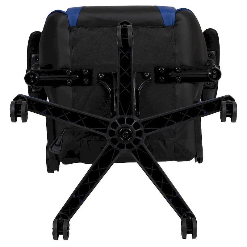 Racing Gaming Ergonomic Chair with Fully Reclining Back in Red LeatherSoft