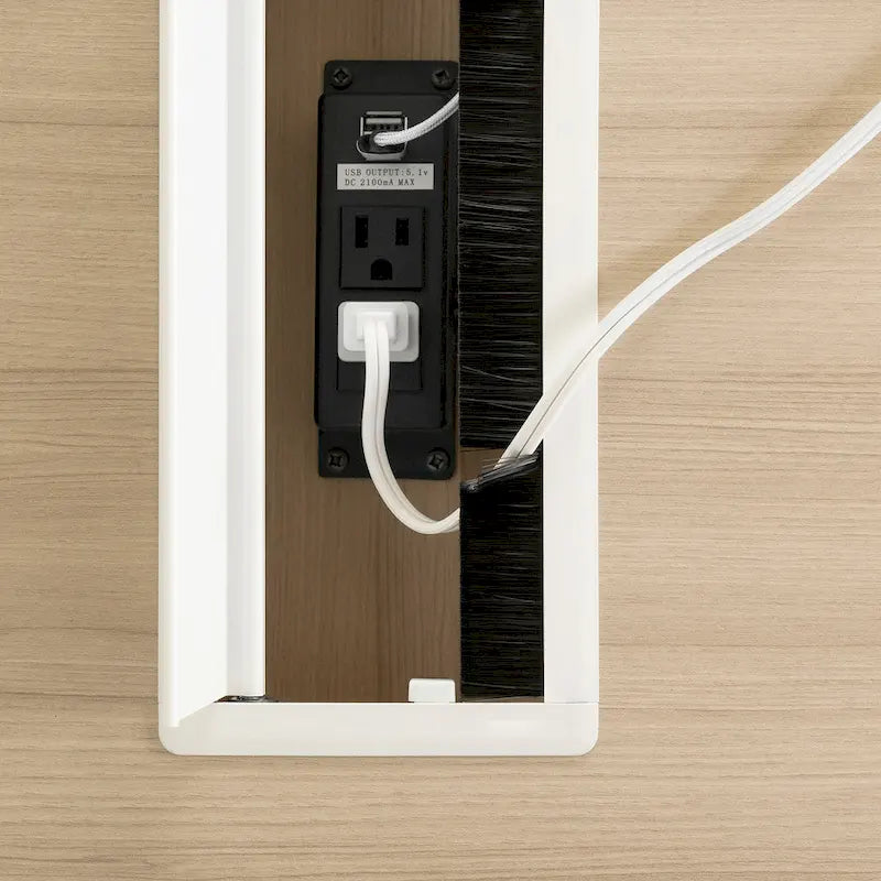 South Shore Helsy Computer Desk with Power Bar