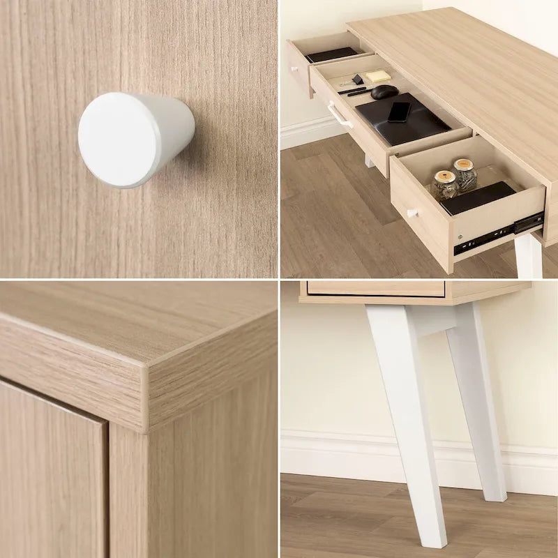 South Shore Helsy Computer Desk with Power Bar