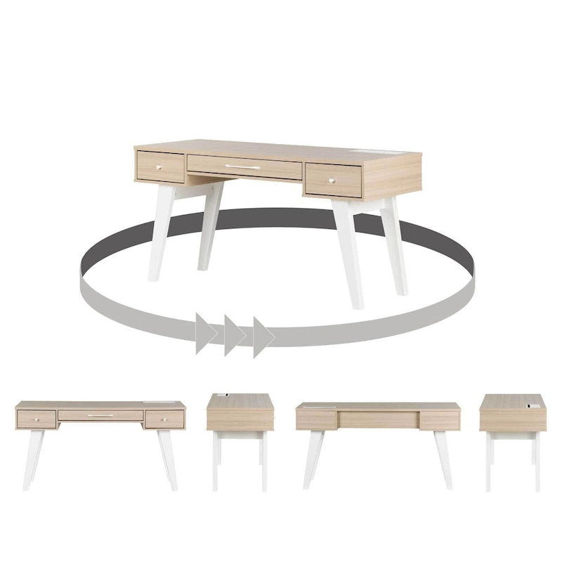 South Shore Helsy Computer Desk with Power Bar