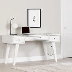 South Shore Helsy Computer Desk with Power Bar