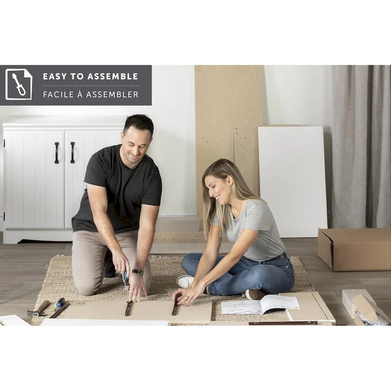 South Shore Helsy Computer Desk with Power Bar