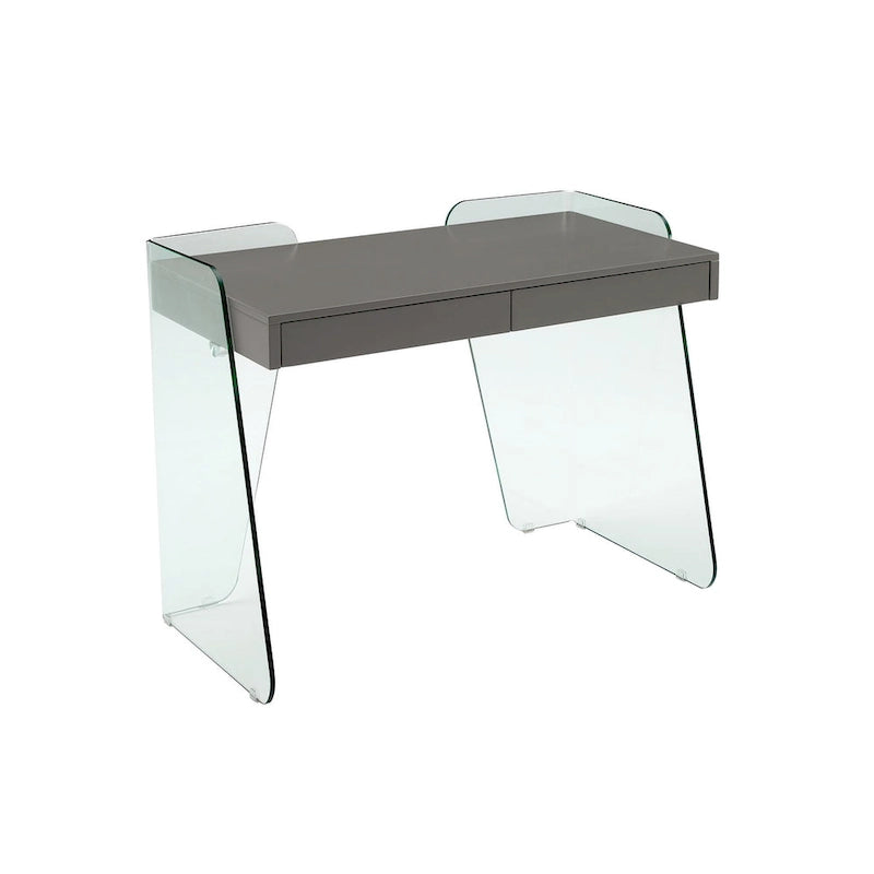ARCHIE office desk with clear glass.