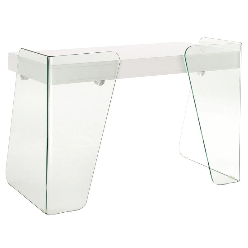 ARCHIE office desk with clear glass.
