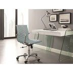ARCHIE office desk with clear glass.