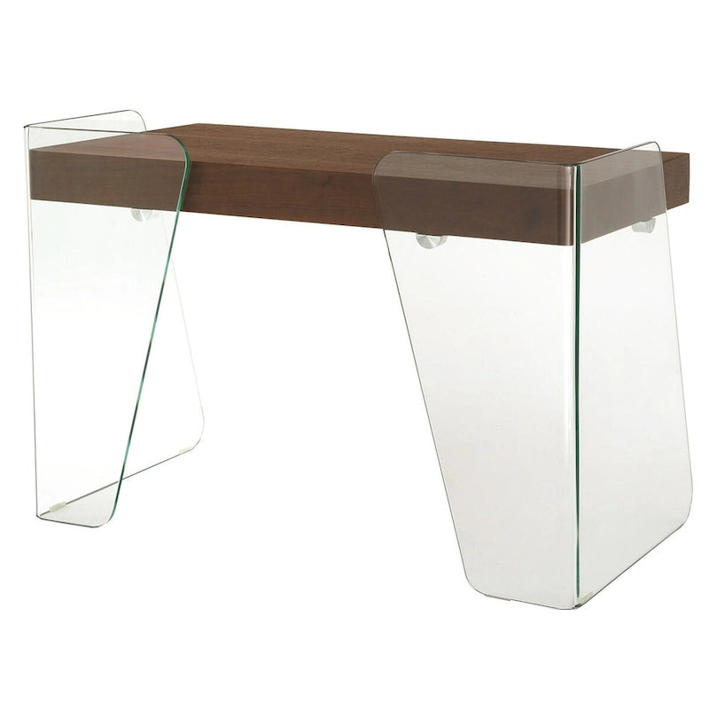 ARCHIE office desk with clear glass.