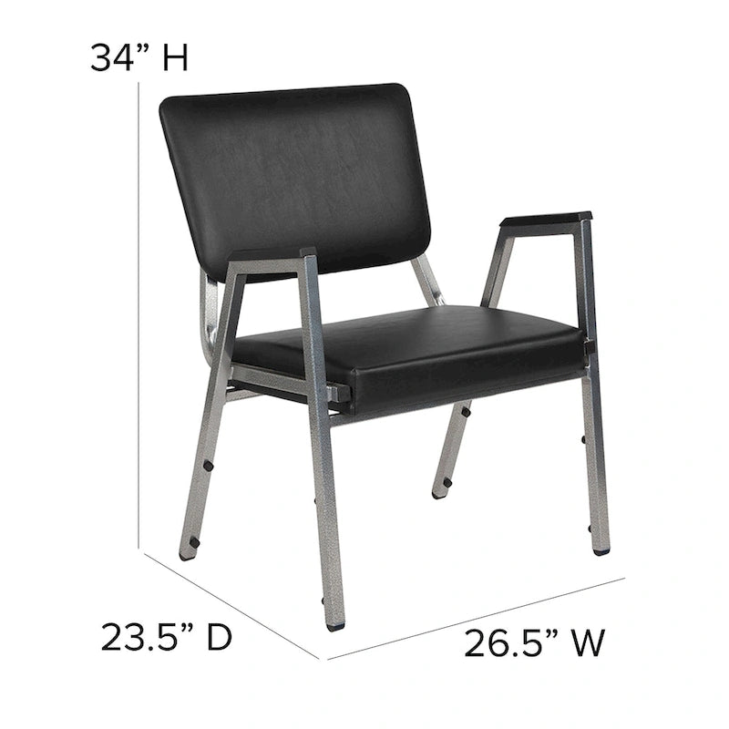 1500 lb. Rated Antimicrobial Bariatric Medical Reception Chair