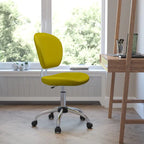 Mid-back Mesh Padded Swivel Task Office Chair with Chrome Base
