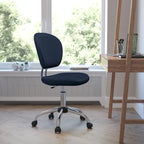 Mid-back Mesh Padded Swivel Task Office Chair with Chrome Base