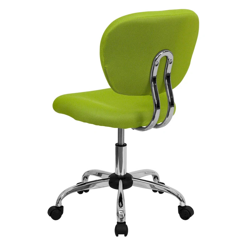 Mid-back Mesh Padded Swivel Task Office Chair with Chrome Base