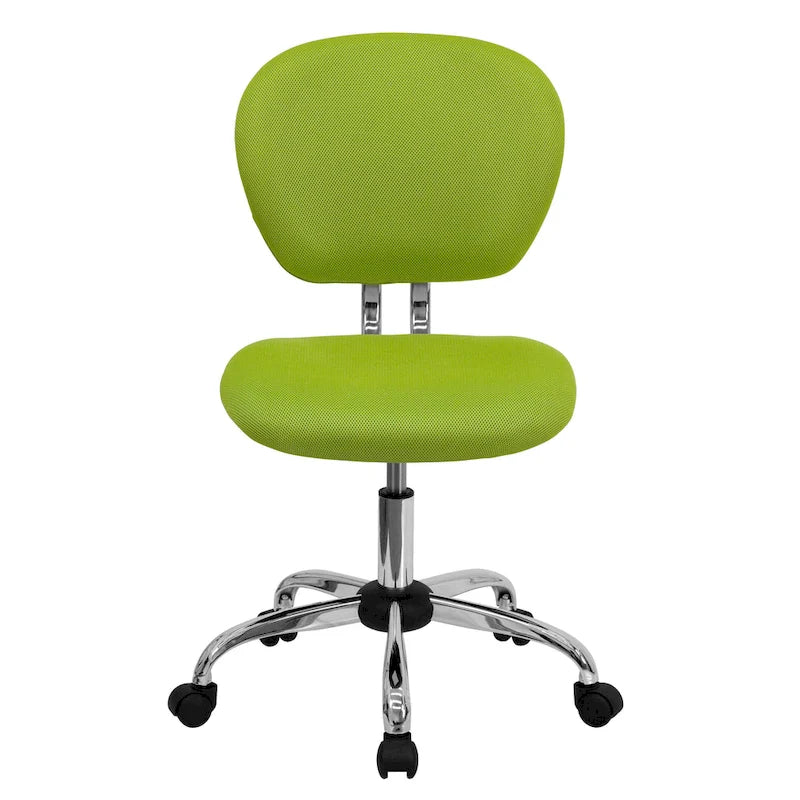 Mid-back Mesh Padded Swivel Task Office Chair with Chrome Base