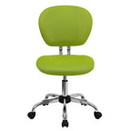 Mid-back Mesh Padded Swivel Task Office Chair with Chrome Base