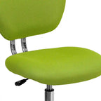 Mid-back Mesh Padded Swivel Task Office Chair with Chrome Base