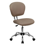 Mid-back Mesh Padded Swivel Task Office Chair with Chrome Base