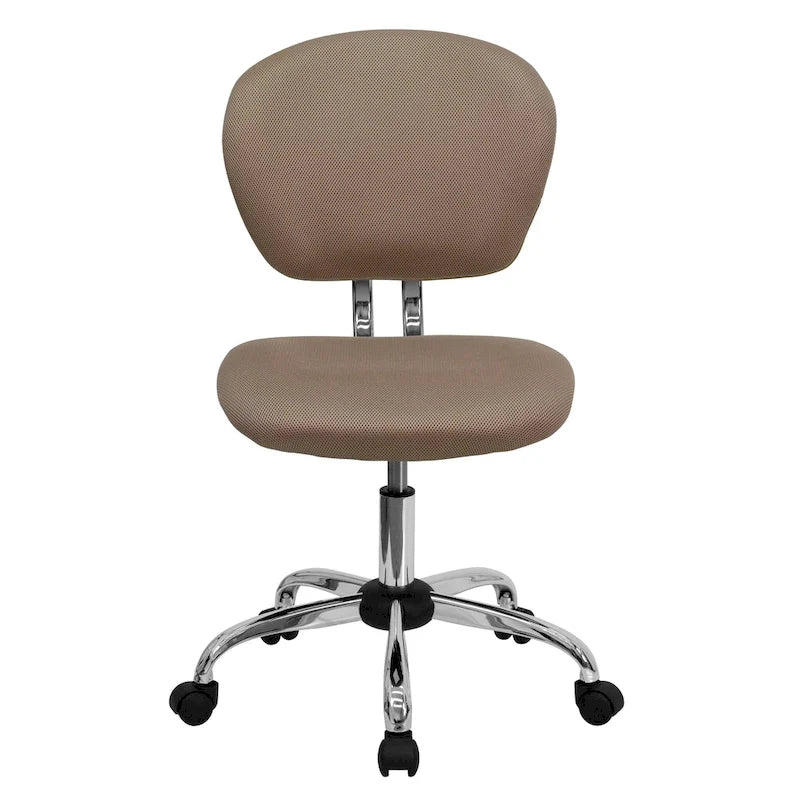 Mid-back Mesh Padded Swivel Task Office Chair with Chrome Base