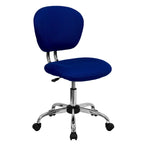 Mid-back Mesh Padded Swivel Task Office Chair with Chrome Base