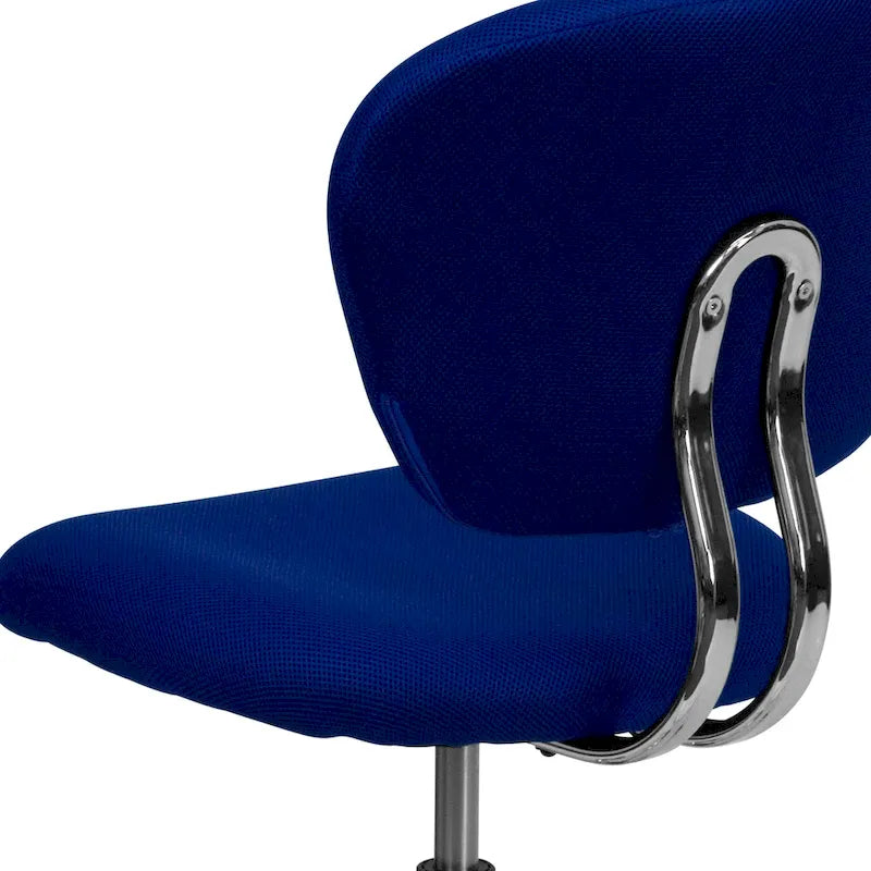 Mid-back Mesh Padded Swivel Task Office Chair with Chrome Base