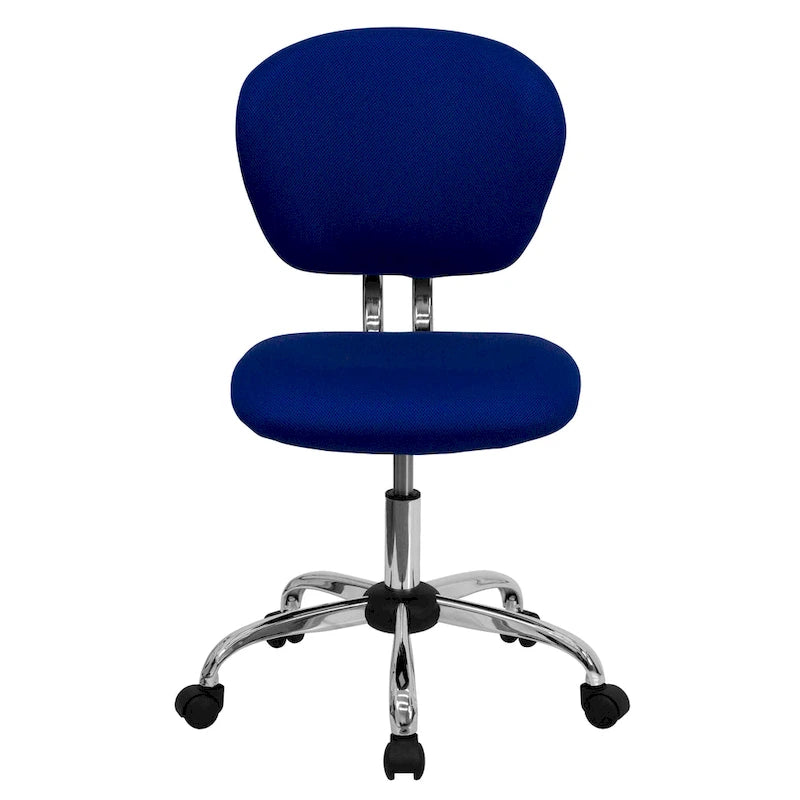 Mid-back Mesh Padded Swivel Task Office Chair with Chrome Base
