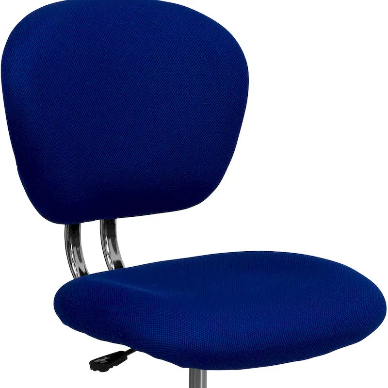 Mid-back Mesh Padded Swivel Task Office Chair with Chrome Base
