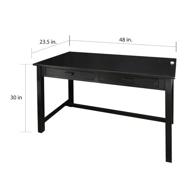 Porch & Den Handley Work Desk with Concealed Side Drawer