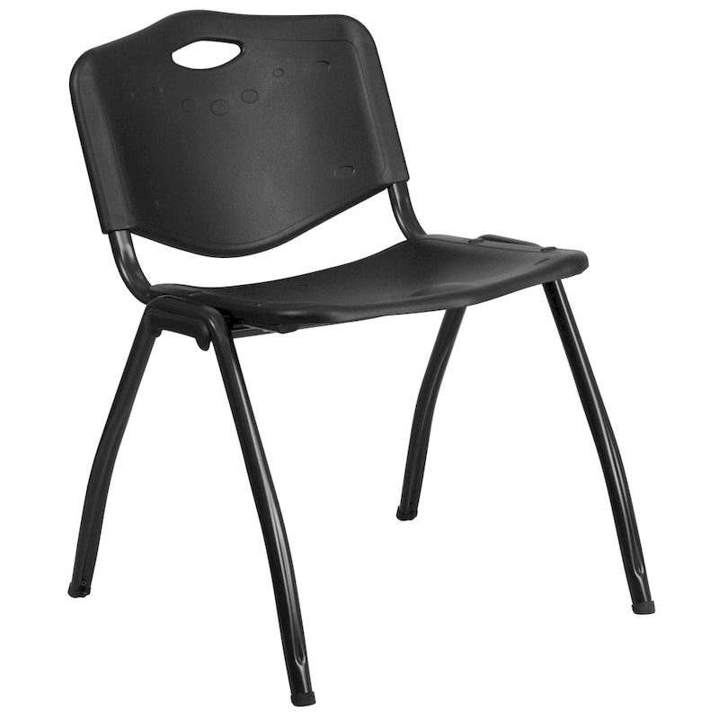 880 lb. Capacity Industrial Plastic Stack Chair with Carrying Handle