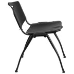 880 lb. Capacity Industrial Plastic Stack Chair with Carrying Handle