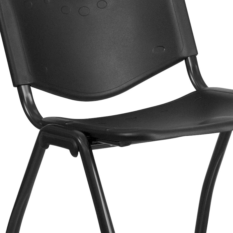 880 lb. Capacity Industrial Plastic Stack Chair with Carrying Handle