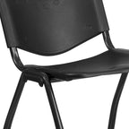 880 lb. Capacity Industrial Plastic Stack Chair with Carrying Handle