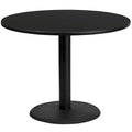 42  Round Laminate Table Top with 24  Round Table Height Base