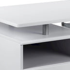 Pedestal 3-drawer Computer Desk with Keyboard Tray