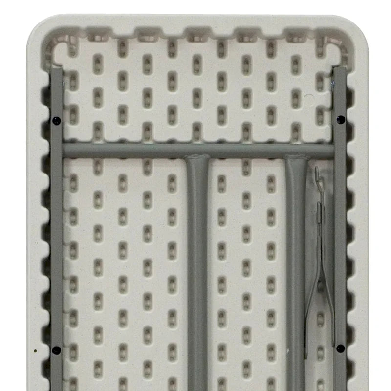 18 W x 72 L Plastic Folding Training Table with Granite White Surface